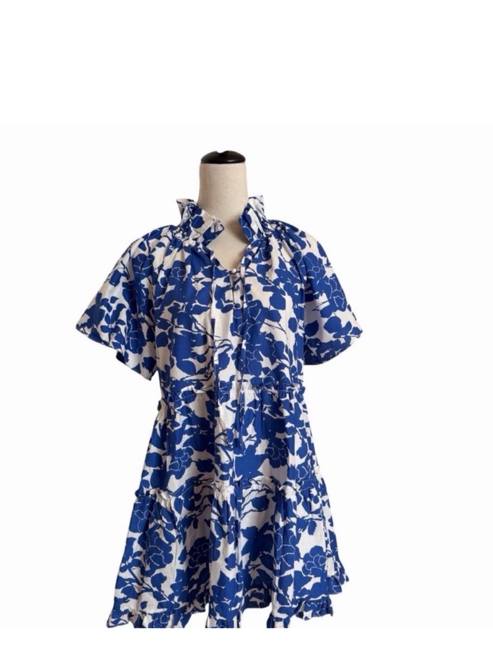 NWT - Hyacinth House Thea Mini Dress — Blue Floral — Size S - Picture 8 of 8